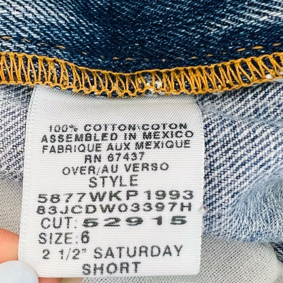 Vintage Polo Ralph Lauren 2 1/2" Saturday denim Mom Jeans Shorts - Picture 8 of 8